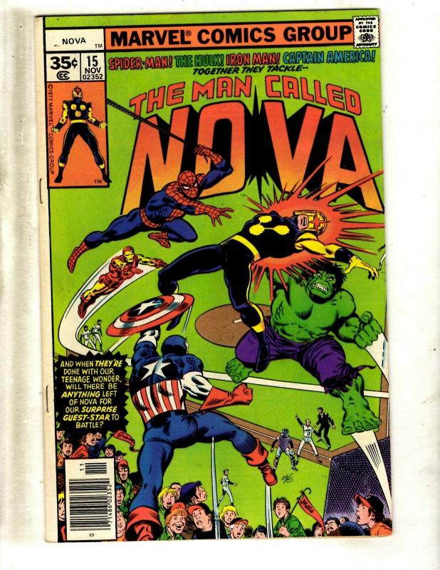 Lot Of 5 NOVA Marvel Comic Books # 15 16 18 19 20 Guardians Avengers Hulk WS10