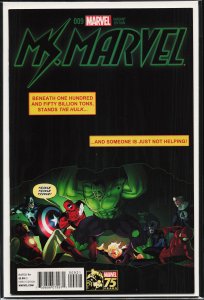 Ms. Marvel #9 Deadpool 75th Anniversary Photobomb Variant by Paul Renaud (201...