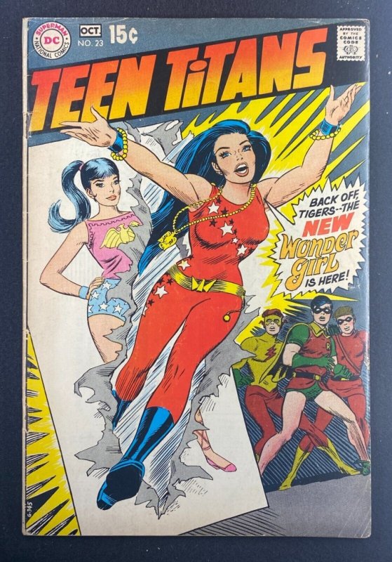 Teen Titans (1966) #23 VG/FN (5.0) Wonder Girl New Costume Gil Kane Nick Cardy