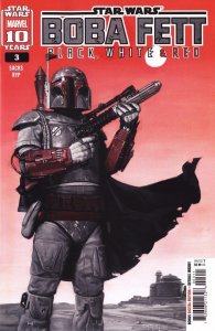 Star Wars Boba Fett Black White & Red #3 Comic Book 2025 - Marvel