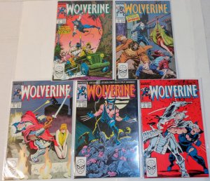 Wolverine #1-5 comic lot 1986 1st ongoing series CL027