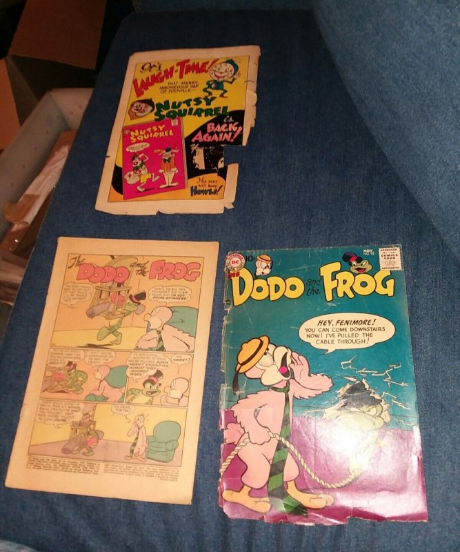 Dodo and the Frog #92 scarce last issue fair 1957 DC doodles duck Sheldon Mayer