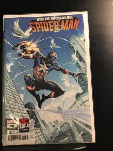 Miles Morales: Spider-Man #28 Iban Coello Captain America 80 Years Variant Cover