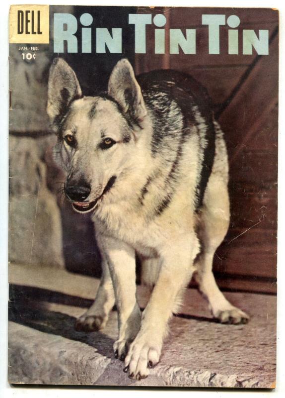 Rin Tin Tin #17 1957- GERMAN SHEPHERD photo cover VG