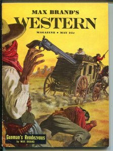 Max Brand's Western 5/1951-Popular Pubs-stagecoach-western pulp thrills-FN