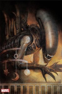 (2023) MARVEL COMICS ALIEN #1 Alex Maleev 1:100 VIRGIN VARIANT COVER