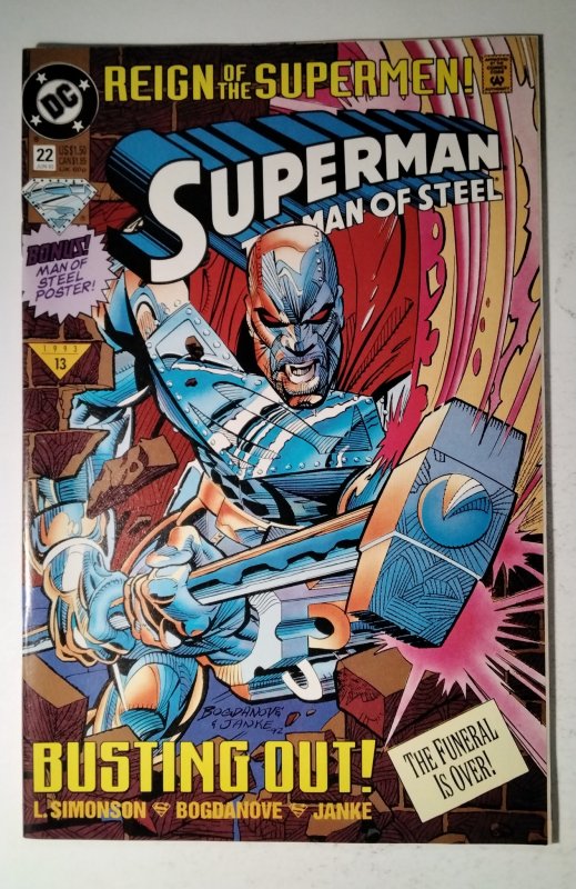 Superman: The Man of Steel #22 (1992) DC Comic Book J759