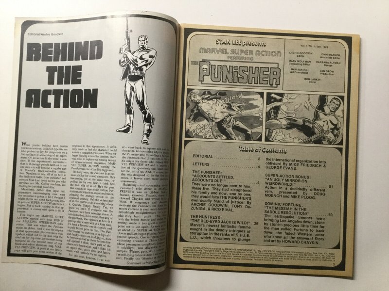 Marvel Super Action Volume 1 No. 1 Magazine Very Fine Vf 8.0 1976 Marvel