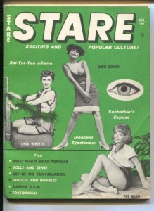 Stare 12/1961-chessecake-pin-up pix-Betty Page-Aldous Huxley-cartoons-VG