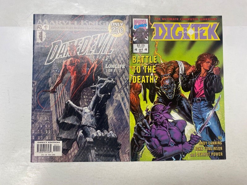 5 MARVEL comic books Daredevil Digitek #4 Thor Colossus Wolverine 57 KM21