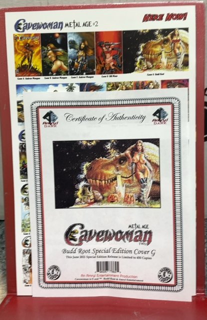 Caveman, metal age Budd Root Special edition, cover G