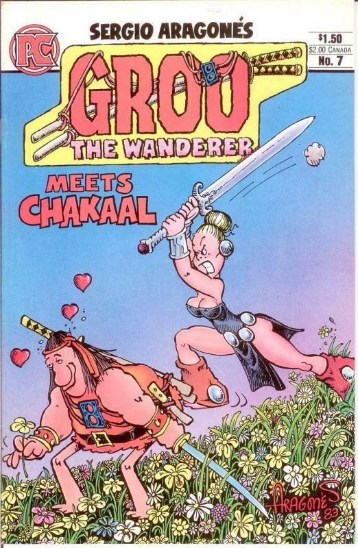 GROO THE WANDERER (PC) 7 VF-NM Feb. 1984 COMICS BOOK