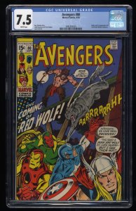 Avengers #80 CGC VF- 7.5 1st Appearance Red Wolf (William Talltrees)!