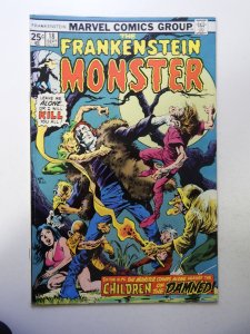 The Frankenstein Monster #18 (1975) FN Condition indentations fc