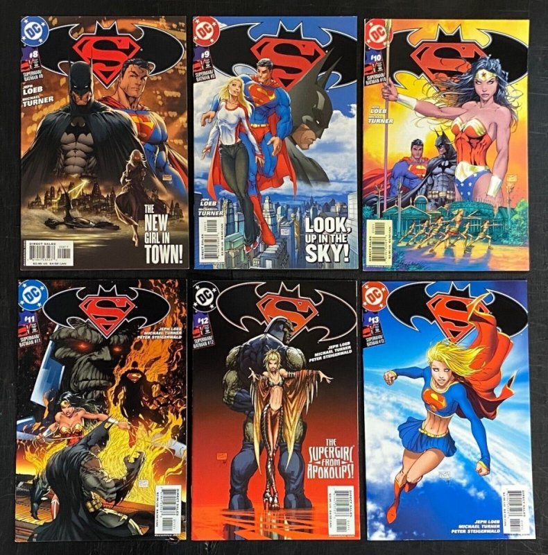 Superman/Batman (2003) #'s 8 9 10 11 12 13 Complete VF/NM Supergirl Lot