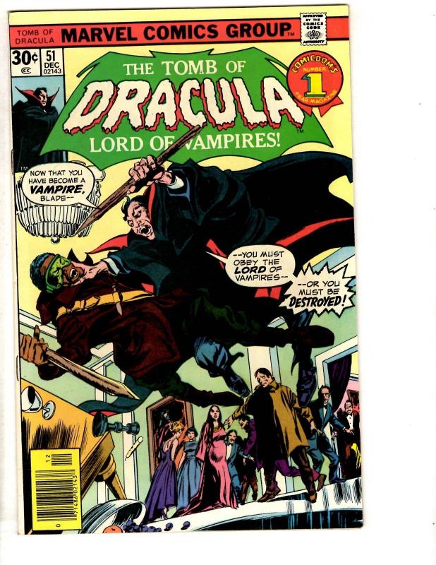 Tomb Of Dracula # 51 NM Marvel Comic Book Vampire Monster Horror Fear TD7