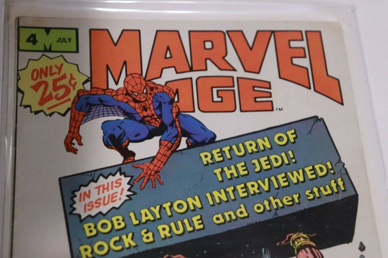 Marvel Age Vol1 4 July 1983 Marvel Comics Bronze Age Comic Book VTG
