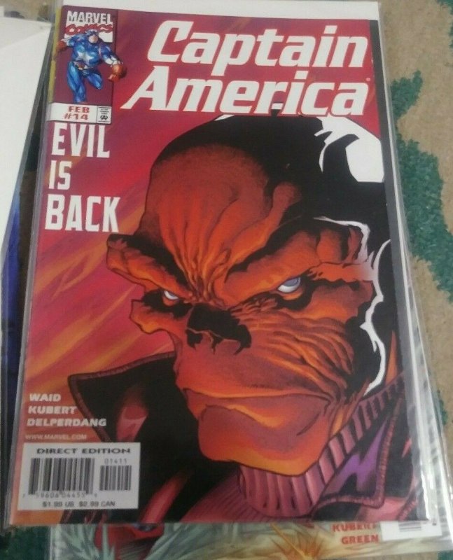 Captain America # 14 1999 marvel  steve rogers  red skull evil is back 