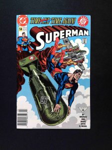 Superman #54 (2nd Series) DC Comics 1991 VF+ Newsstand