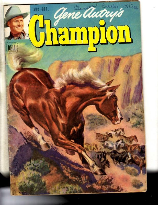 Gene Autry's Champion # 3 FN- Dell Golden Age Comic Book 1951 Horse Western JL18