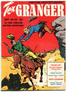 TEX GRANGER #24, GD/VG, 1948, Golden Age, Western, Sheriff, Stolen Ballots