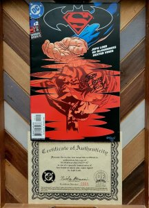 SUPERMAN/BATMAN #2 (DC 2004) JEPH LOEB Signed/Numbered 64/499 Exclusive + COA!