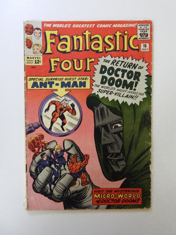 Fantastic Four #16 (1963) GD+ condition see desc