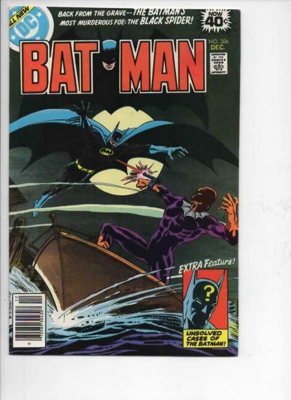 BATMAN #306, VF/NM, Black Spider, Gotham, DC, 1940 1978, more BM in store