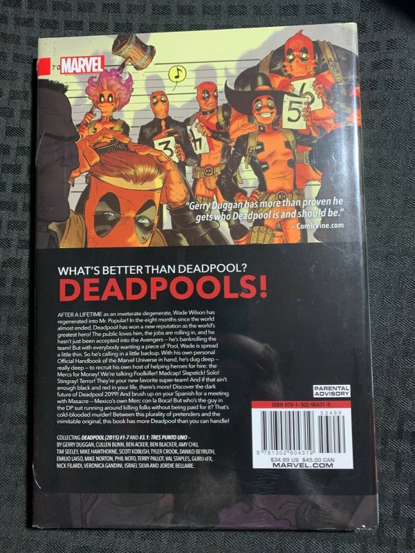 2016 DEADPOOL World's Greatest Volume 1 HC SEALED / Fisherman Collection