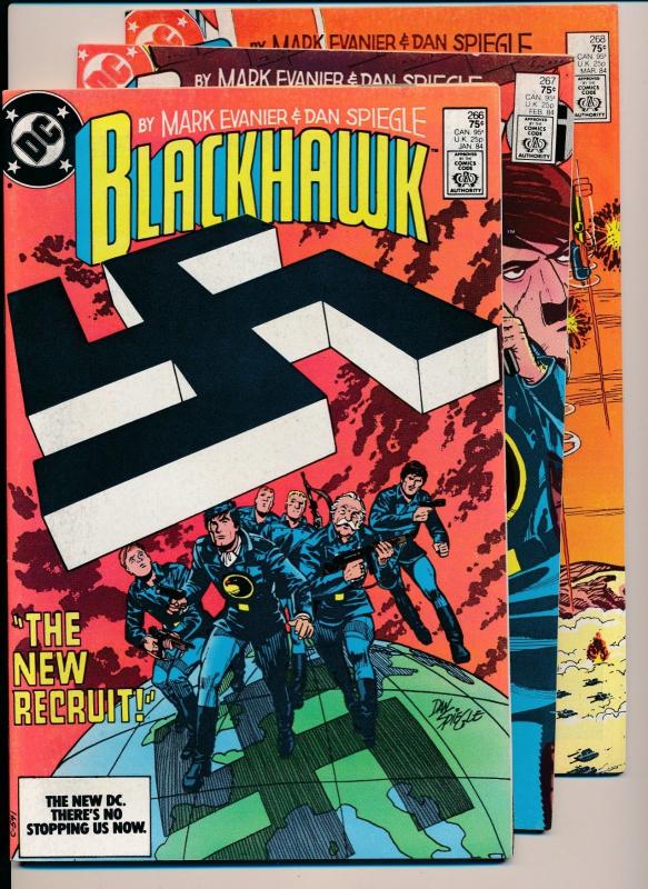 DC Comics BLACKHAWK #266,267,268 (1984) ~ F/F+/VF (PF210) 