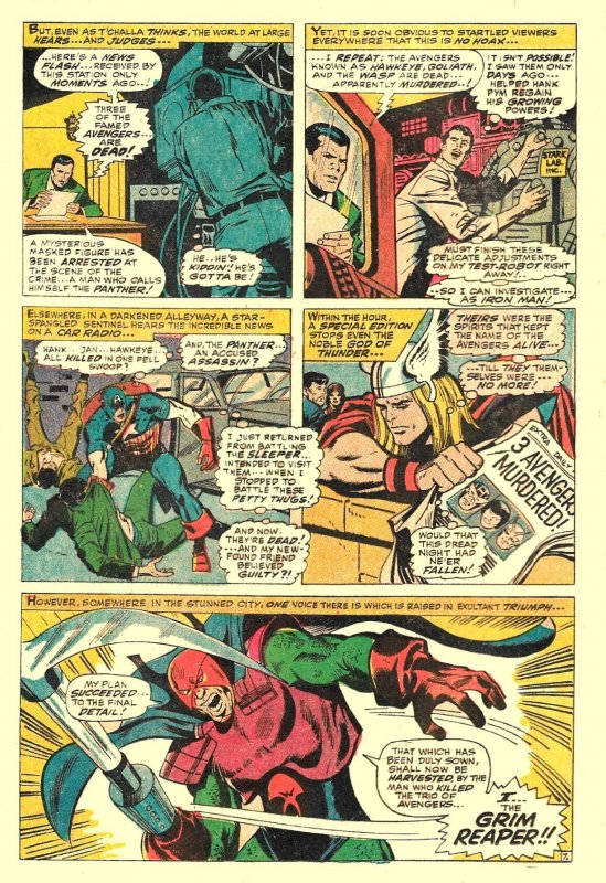 THE AVENGERS #52 (May1968) 7.0 FN/VF Roy Thomas! John Buscema! Black Panther!