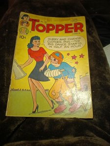 TIP TOPPER #20-1952-FOOTBALL COVER-FRITZI RITZ Early Peanuts Appearance 1st Prin