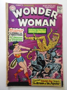 Wonder Woman #160 (1966) GD Condition! cover detached bottom staple