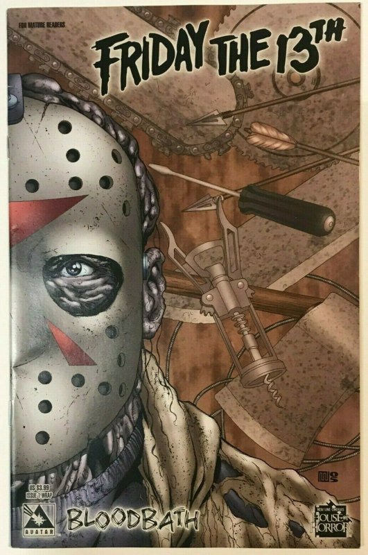 FRIDAY THE 13TH#1 VF/NM 2005 'BLOODBATH' WRAP VARIANT AVATAR COMICS