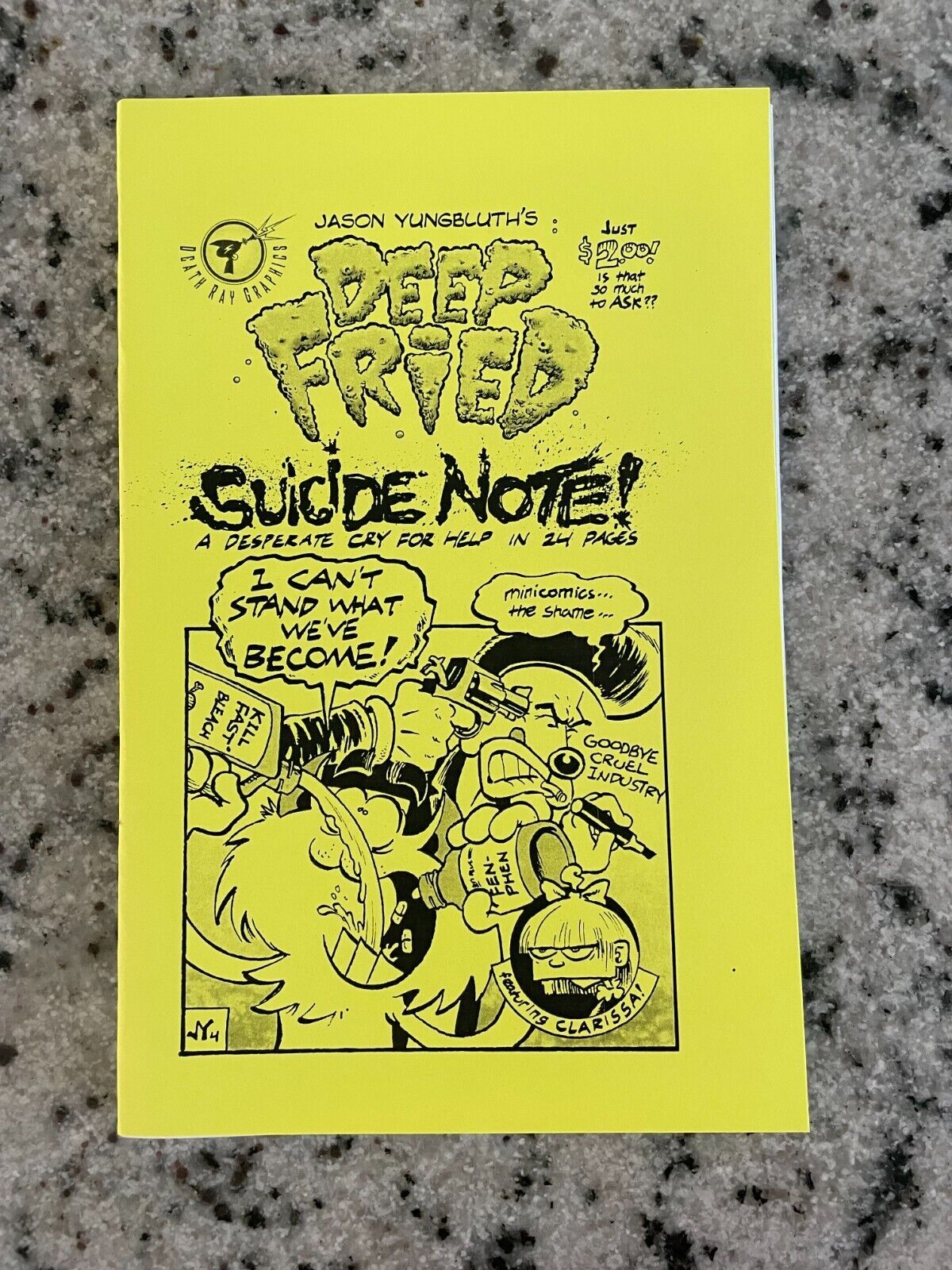 Deep Fried Mini Comic Book Jason Yungbluth Death Ray Graphics NM Suicide Nt J997 Comic Books