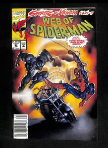 Web of Spider-Man #96 Newsstand Variant Venom Ghost Rider!