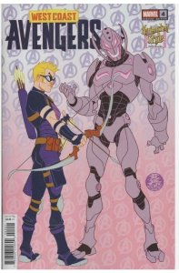 WEST COAST AVENGERS #4 MARVEL COMICS 2025 MARK BROOKS ANIMATED STYLE VARIANT NM