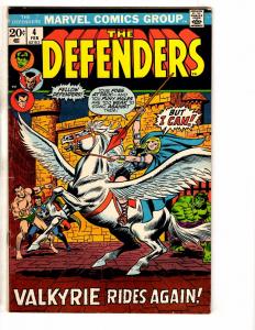 Defenders # 4 FN Marvel Comic Book Dr. Strange Silver Surfer Hulk Namor J248