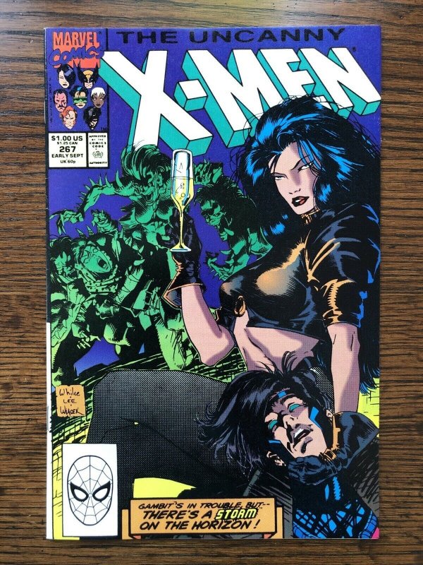 The Uncanny X-Men #267 PRIMO!!! 1990 Marvel 2nd Appearance Gambit Jim Lee