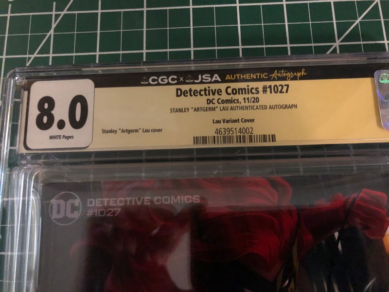 Detective Comics 1027 Stanley Artgerm Lau variant.  Signed.