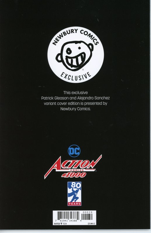 Detective / Action 1000 Variant Set Newbury Comics Patrick Gleason Virgin