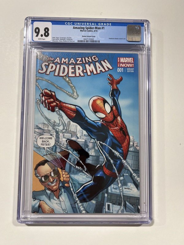 Amazing Spider-Man 1 CGC 9.8 2014 Marvel Comics Ramos Variant