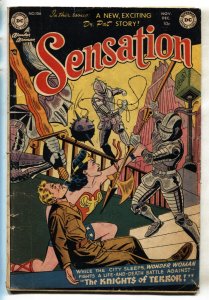 Sensation #106 1951-DC-last Wonder Woman issue-comic book-INCOMPLETE