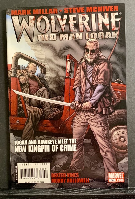 Wolverine #68 (2008) Old Man Logan Steve McNiven Old Man Hawkeye Cover