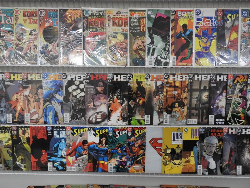 Huge Lot 120+ Comics W/ Superman, Robin, Tarzan+ Avg Fine- Condition!!