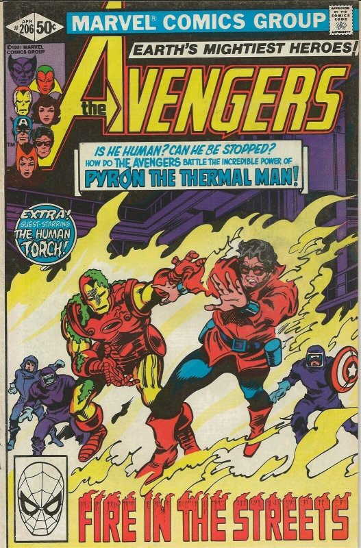 Avengers #206 ORIGINAL Vintage 1981 Marvel Comics Wonder Man