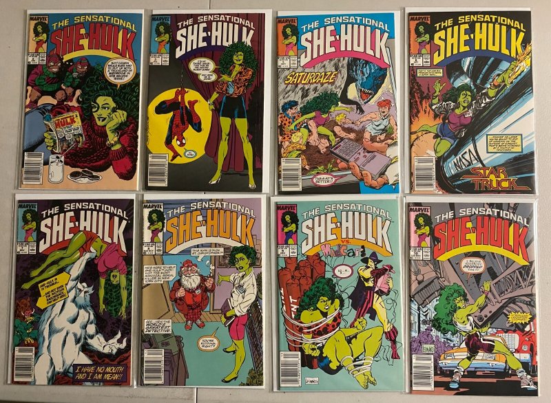 Sensational She-Hulk lot #2-16 Newsstand Marvel (8.0 VF) 11 diff (1989 to 1990)
