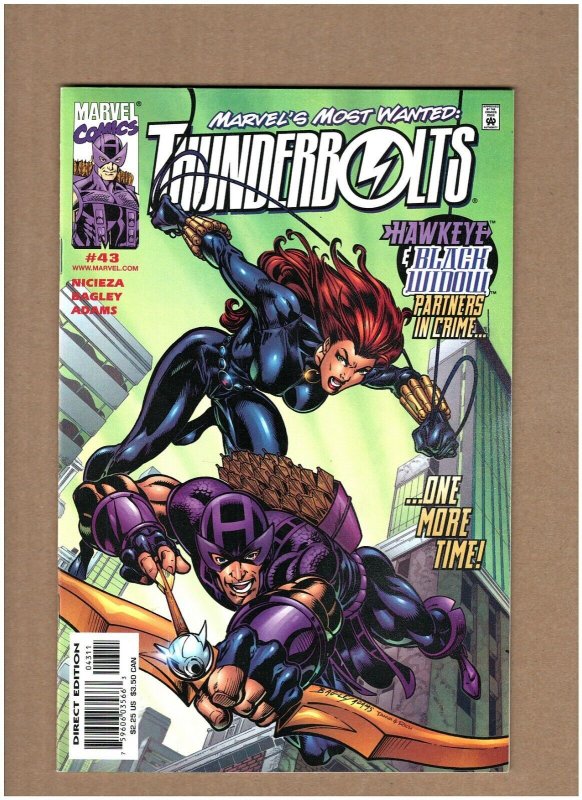 Thunderbolts #43 Marvel Comics 2000 Hawkeye & Black Widow NM- 9.2 