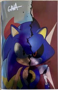 SONIC THE HEDGEHOG IDW - GAVARETE VIRGIN FOIL  - SIGNED - LIMITED TO 500