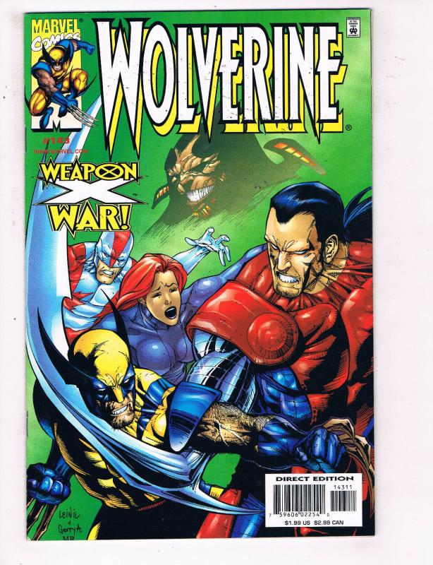 Wolverine #143 VF Marvel Comics Comic Book Larsen X Men 1999 DE24